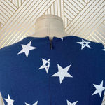 Moussy Blue Star Printed Pleated Fit & Flare Dress Photo 8