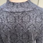 Soft Black & Gray Quarter Zip Midi Sweater Dress Size M Photo 10