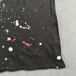 Chaser AC/DC Shirt Womens Small  Black Let There Be Rock Distressed Paint Tee Photo 8