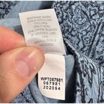 J Jill Womens Cropped Chino Pants Blue Paisley Print Cotton Blend Size 14 Photo 7