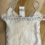 ZARA  sparkly strap midi dress in cream Photo 9