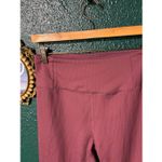 Girlfriend Collective  Dark Pink Ribbed Leggings Size Large Photo 1