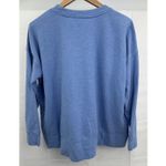 Aerie Long Sleeve Oversize Sweatshirt Women's Blue Split Side Soft Medium Photo 2