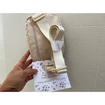Sz Small Beige Adjustable Belt Crossbody Travel Bag Zipper Pockets Photo 1