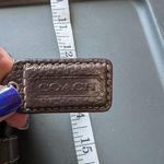 Coach VTG  Large Crossbody Brown Pebbled Leather Lilac Interior Photo 9