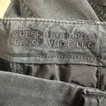 American Eagle  Pants Womens Size 00Short Black Super High Rise Baggy Wide Leg Photo 4