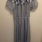 Label of Graded Goods L.O.G.G.  blue and white striped with flower detailing Photo 0