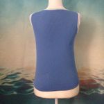 Yulan Cornflower Blue Button Front Tank Top 18 Photo 2