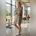 Koolaburra by Ugg Koolaburra Taupe Hooded  oversized sherpa plush tunic Photo 1