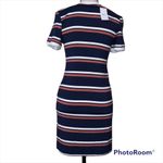 Rue 21  junior medium striped short sleeve crew neck knit dress above knee mini Photo 5