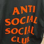Anti Social Social Club ASSC Black Orange Logo T-Shirt NWT Hypebeast Large L Photo 1