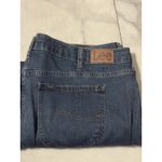 Lee Jeans Womens 22 Plus Blue Mid Rise Capri Stormy Lines Dark Wash Denim G0157 Photo 5