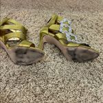 Cape Robbin  Olive Green Embellished Heels in Size 7.5 Photo 6