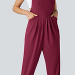 Halara  Women’s Pocket Waffle Casual Jogger Overalls Photo 0