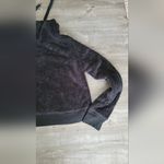 Hollister  Black Faux Fur Mock Neck Cropped Sweater Size M Photo 7