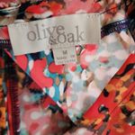 Olive & Oak Multicolored Print Envelope Satin Shell Size Medium Photo 5