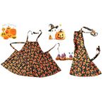 Vintage Handmade Halloween Apron Jack O Lanterns Pockets Baking Trick Treat New Black Size undefined Photo 4
