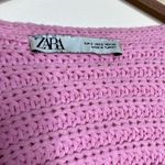ZARA Bloggers Favorite Pink Chunky Knit Sweater Cardigan Photo 6