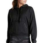 Athleta Black Cropped Recover Hoodie size Small Photo 0