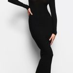 SKIMS  Soft Lounge Long Sleeve Dress Onyx Photo 0