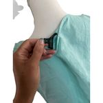 For Cynthia Light Aqua Linen Blend Tank Top Size S Photo 5