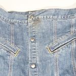 Carhartt Denim Snap Jacket Women's XL Blue WJ001 Ladies Jean Work Outerwear Photo 1