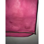 Turquoise Haven Anthropologie LUMI Leather Tote Purse Bag Pink White Black With Long Short Strap Photo 3