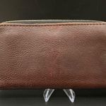 PLG Portland Leather Goods Almost Perfect Brown Leather Accordion Zip Wallet Photo 1