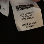 Reformation Mayhem Jumpsuit Black Lenzing Viscose Rayon Plunge Neckline Size 4 Photo 11