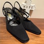 Max Mara Elegant Black Strappy Heels size 39 1/2 Photo 4