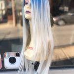 Blue white wig Photo 2