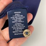 Tommy Hilfiger NEW  Navy Blue Kint Nautical Boatneck Shirt Dress Medium Photo 4