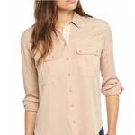 Free People Off Campus Button Down Top in Cream Photo 1