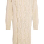 Barbour  NWT Elisha Long Dleeve Wool Blend Sweater Dress in White Pepper Size 12 Photo 0