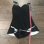 NWT Profile by Gottex Bandeau Strapless Swimdress Sz 10 Black Photo 8