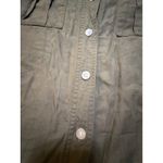 Islander Olive Green Utility Button Down Shirt Short Sleeve Women's Size 10 Photo 4