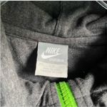Nike Zip Up Hoodie Sweatshirt Gray and Neon Green XXL Photo 2