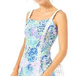 Lilly Pulitzer  Jesse Shell of a party lace trim stretch dress/Shorts Romper 2 Photo 0