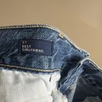 Gap denim size 27 best girlfriend jeans linen blend Photo 8