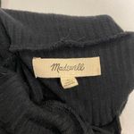 Madewell Black Ribbed Mock Neck Long Sleeve Crop Top Women’s Size XS Photo 2