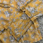 American Rag Yellow Floral Long Sleeve Blouse Size L Photo 11