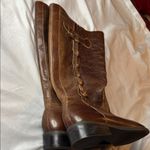 Nicole Brown Lace Up Leather Boots Size 7.5 Photo 5