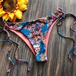 Bebe TAVIK Terrace Floral Bikini Bottom LARGE Photo 1
