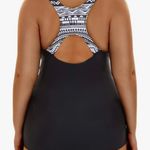Aqua Eve Plus Size Swimsuits Athletic One Piece Bathing Suit for Women Tummy Control Slimming Swimwear Photo 4
