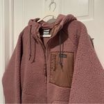 Columbia Winter Warmth Full Zip Hoodie Plus Size 1X Fig Pink Long Length Fleece Photo 2