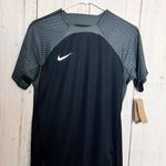 Nike Women's Black and Gray Training Soccer Dri-fit Short Sleeve Tee Sz M Photo 0