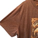 Nashville Music City Graphic Tee 4X Heather Brown SS Knit Keyhole Neck Guitar Photo 1