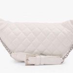 Forever 21 Women's White Quilted Belt Bag Photo 2