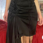 2002 tom ford for gucci silk skirt. italian size 40 but lace up front Photo 0