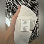 Trina Turk Black & White Squiggle Chevron Silk Long Sleeve Sheath Dress Size 2 Photo 6